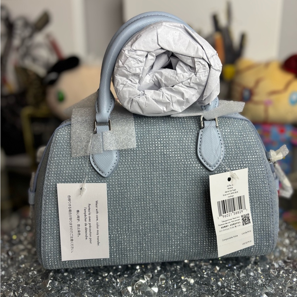 Kate Spade Madison Studded Denim Small Dolly Duffle NWT - Picture 6 of 17